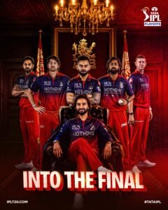 IPL 2026 Final : 92 ರನ್‌ಗಳಿಂದ ಭರ್ಜರಿ ಗುಜರಾತ್ ವಿರುದ್ಧ ಗೆದ್ದು  ಫೈನಲ್ ಪ್ರವೇಶಿಸಿದ ಆರ್‌ಸಿಬಿ!!