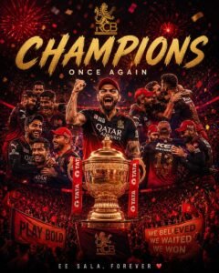 IPL 2026 FINAL : RCB VS GT | ಸತತ ಎರಡನೇ ಬಾರಿ ಚಾಂಪಿಯನ್ ಪಟ್ಟಕ್ಕೇರಿದೆ RCB!